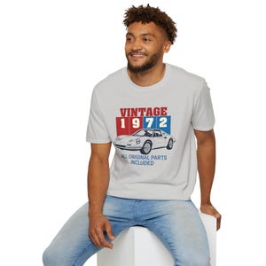 1972 Classic Car Tee, Vintage Dino 246 GTS Unisex T-Shirt, Retro Car Enthusiast Shirt, Muscle Car Lover Gift, Automotive Apparel