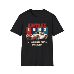 1963 Classic Car Tee, Vintage Shelby Cobra 289 Unisex T-Shirt, Retro Car Enthusiast Shirt, Muscle Car Lover Gift, Automotive Apparel