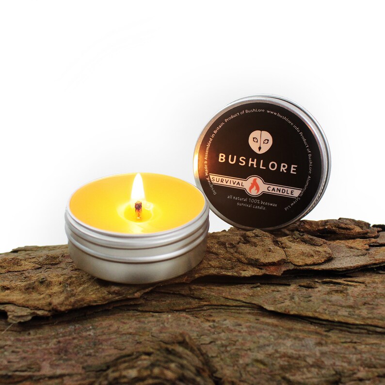 Beeswax Survival Candle Nano All Natural Bushcraft Etsy