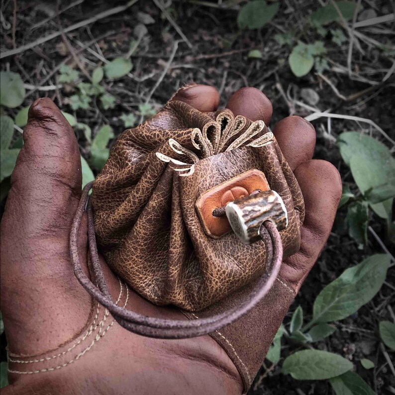 Leather Tinder Pouch Small Fire Starting Kit Ferro Rod Etsy UK