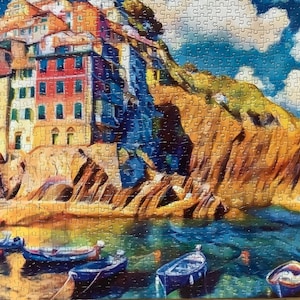 1000 Teile Puzzle für Erwachsene und Kinder, Geschenkverpackung, KOSTENLOSER VERSAND, einzigartiges Originalkunstwerk des autistischen Künstlers Ju Costain