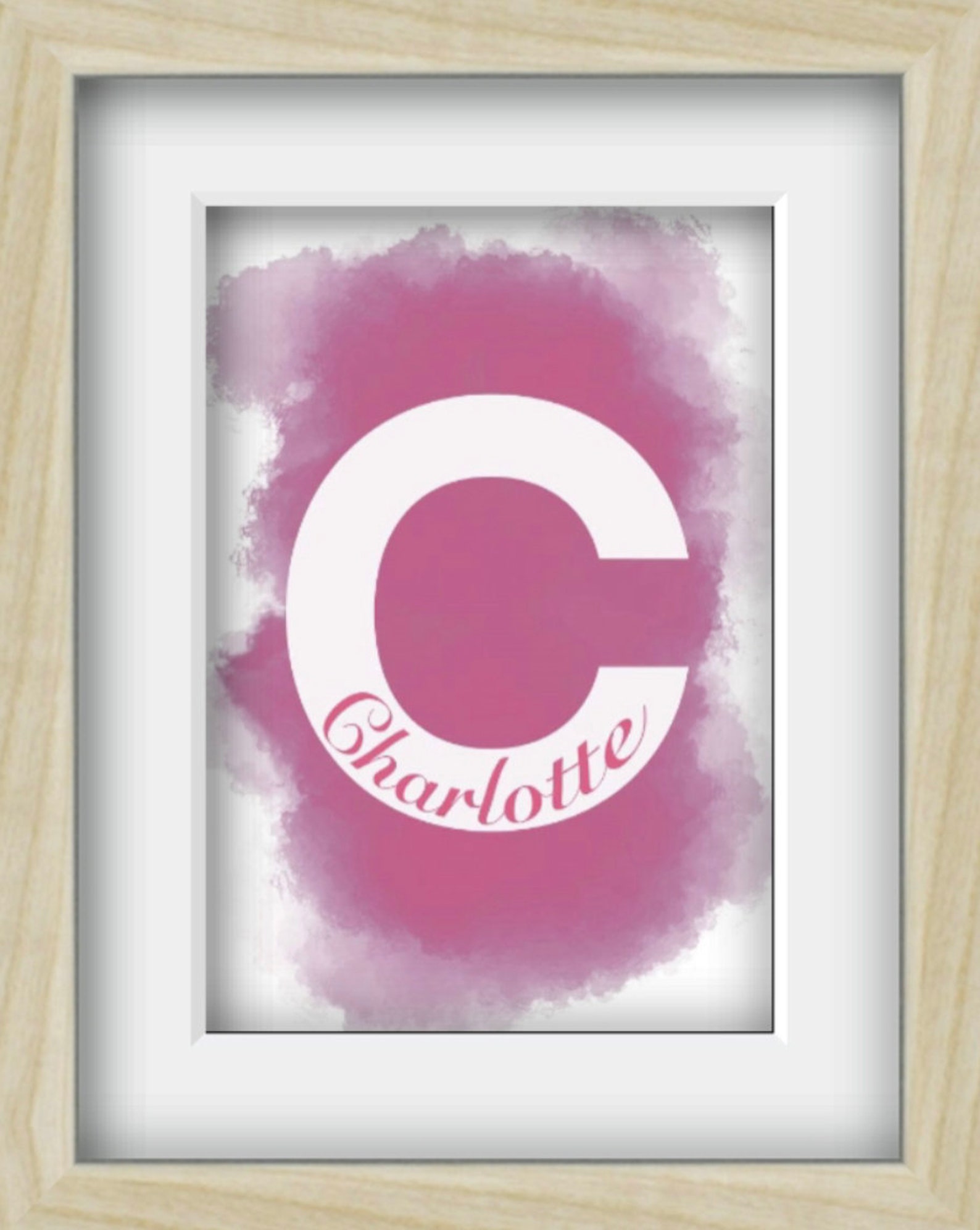 Charlotte Name Print Wall Decor Instant Download Nursery Wall Etsy