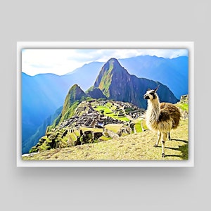 Machu Picchu Travel Print - Peru, Choice of Sizes, FREE UK POSTAGE, Quality Print