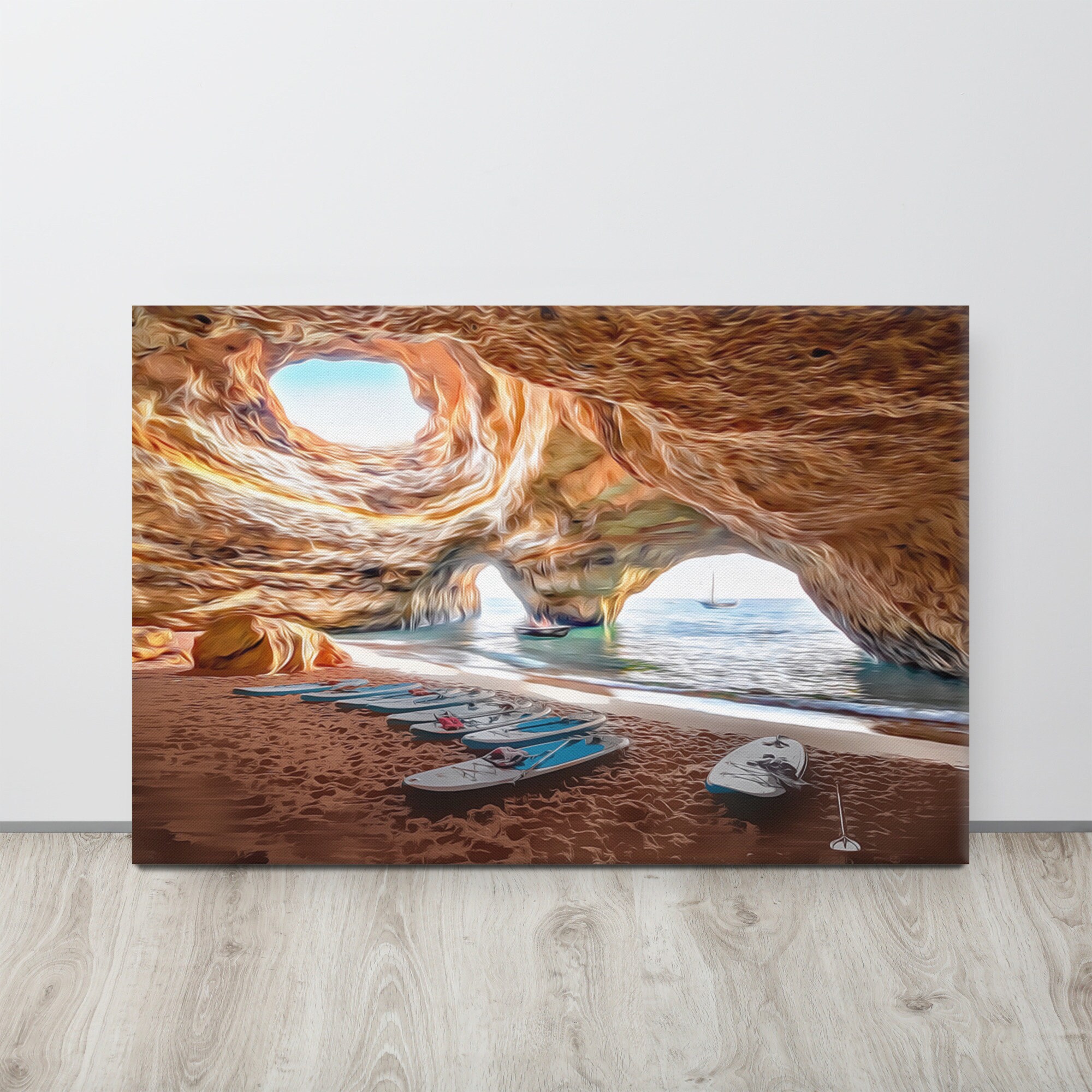 Benagil Cave, Algarve Canvas Print, Ju Costain Original Artwork - Etsy