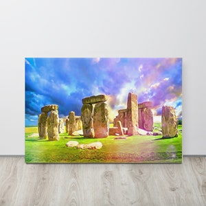 Stonehenge, England, Canvas Print, Available in 4 Sizes, Original Artwork, FREE SHIPPING
