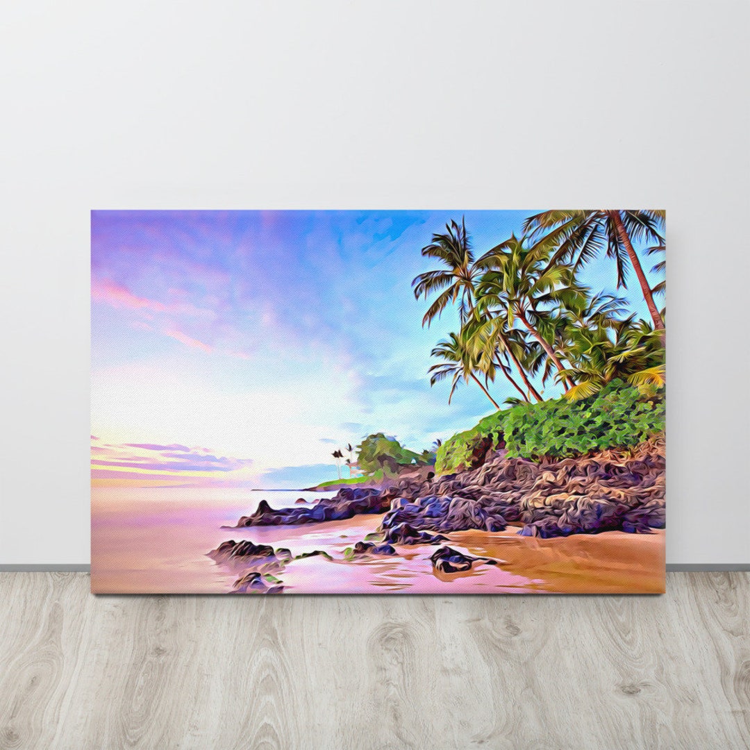 Moai Shack Archival CANVAS Art Print - Select Size