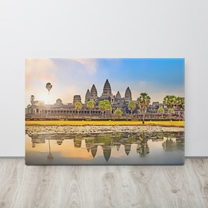 Angkor Wat Sunrise Canvas Prints, Available in 4 Sizes, Original Artwork, FREE SHIPPING