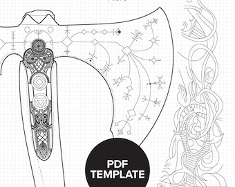 God of War - Topór Lewitan Kratosa - PLAN I WZÓR REKWIZYTU
