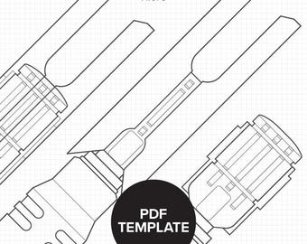Star Wars Jedi: Survivor - Cal Kestis' Lightsaber - PROP BLUEPRINT & PATTERN
