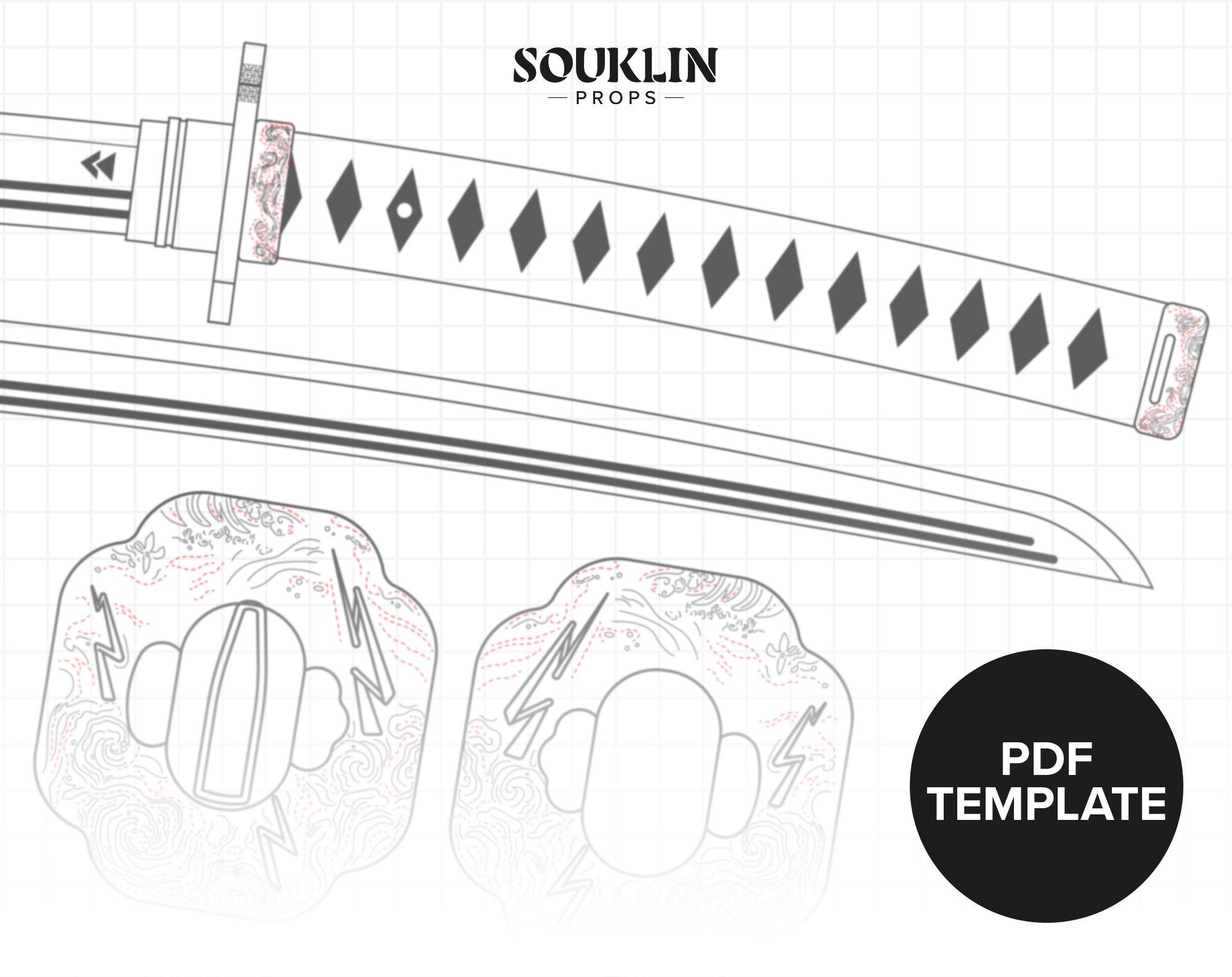 Ghost of Tsushima Jin Sakai Katana & Tanto PROP PATTERN / Etsy Australia Ghost of Tsushima Jin Sakai Katana & Tanto PROP PATTERN / Etsy Australia