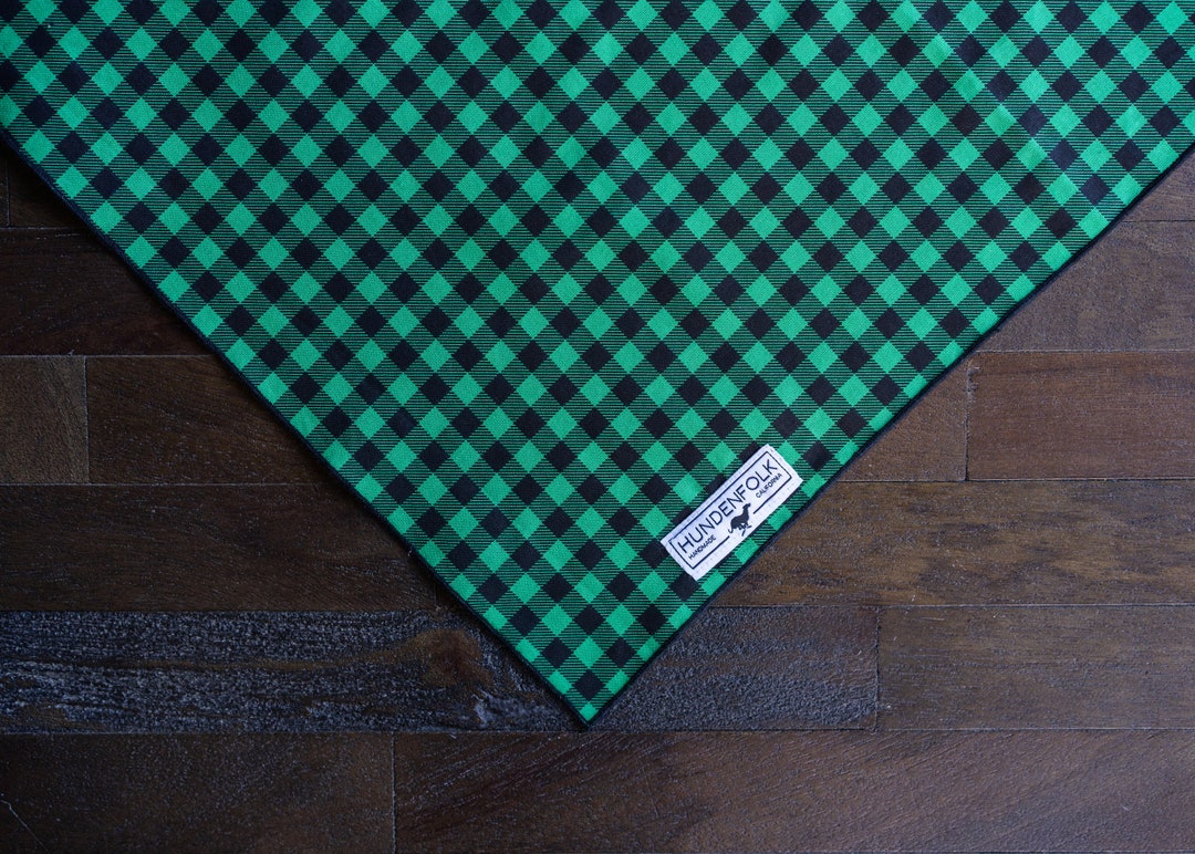 Bandana para perros / Buffalo Plaid Dog Bandana / Green Etsy España