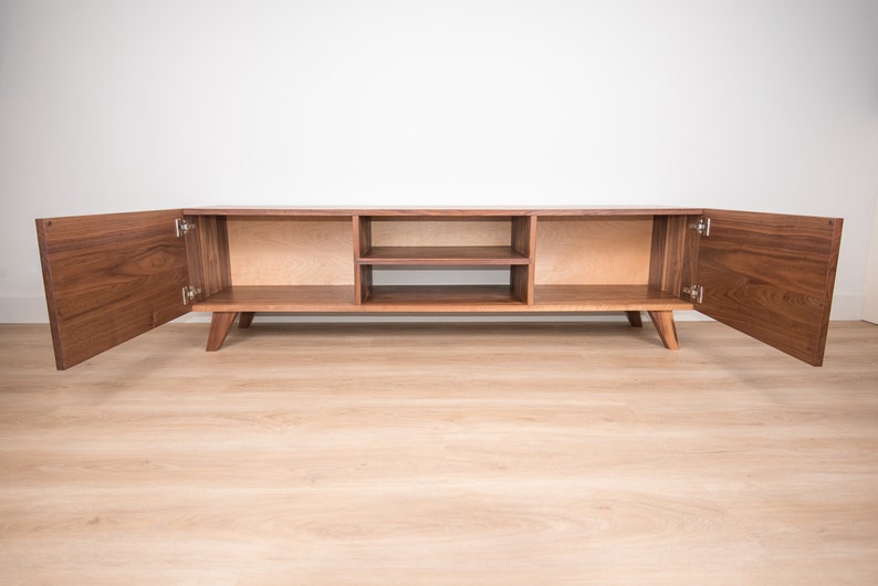 solid walnut entertainment center