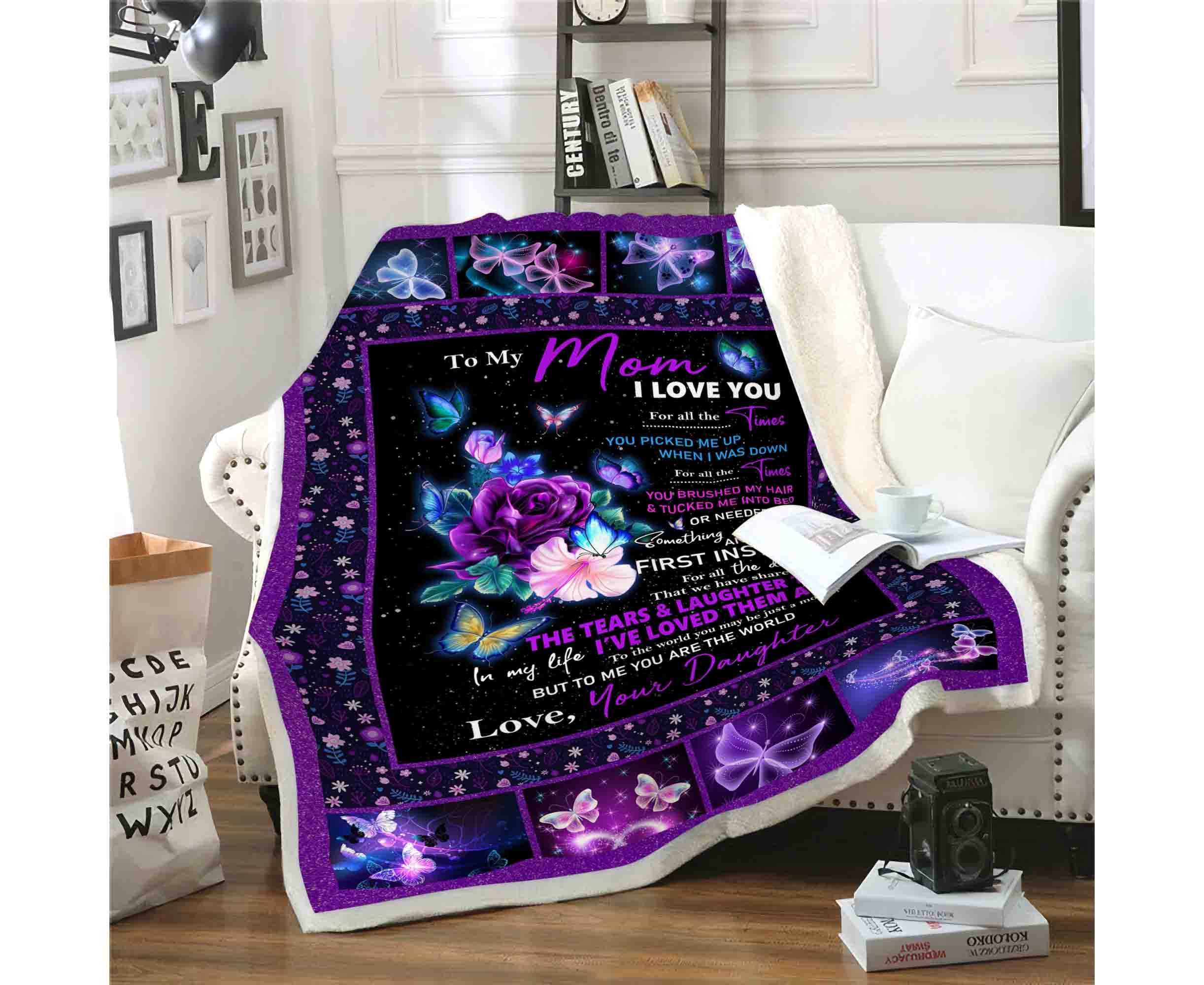 Personalized Loss Of Mom Blanket Sympathy For Loss Blanket Etsy