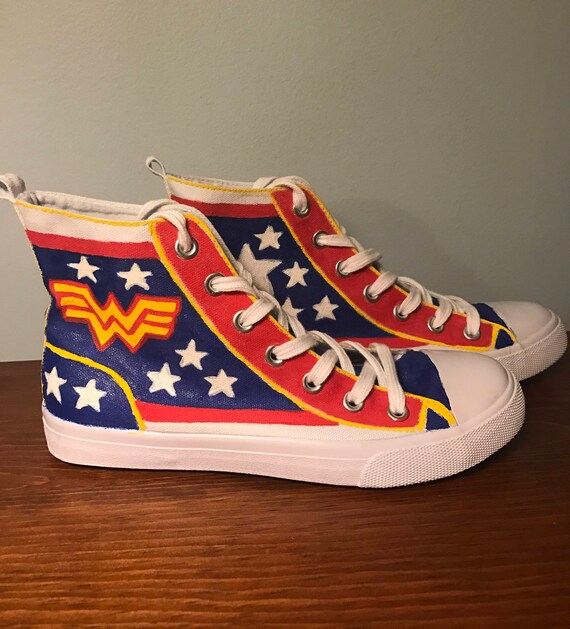 Wonder Woman High Tops | Etsy