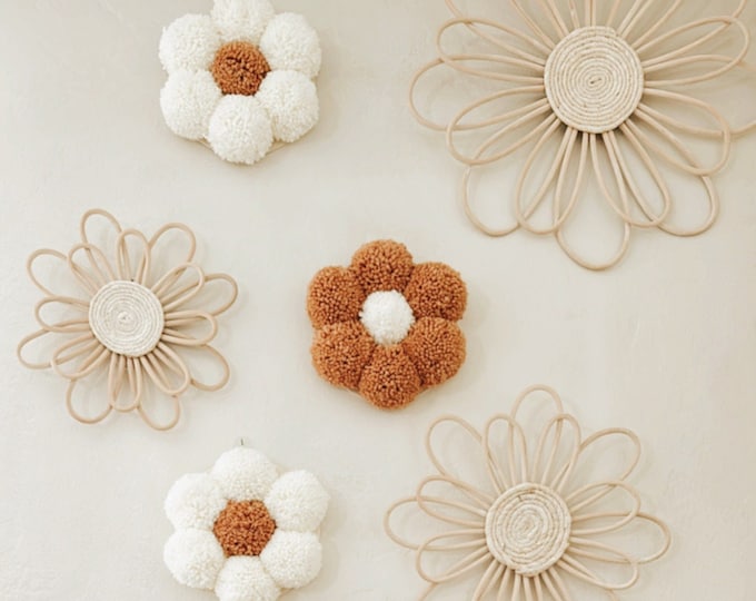 Pom Pom Wall Decor Bella Accent Flower - Etsy