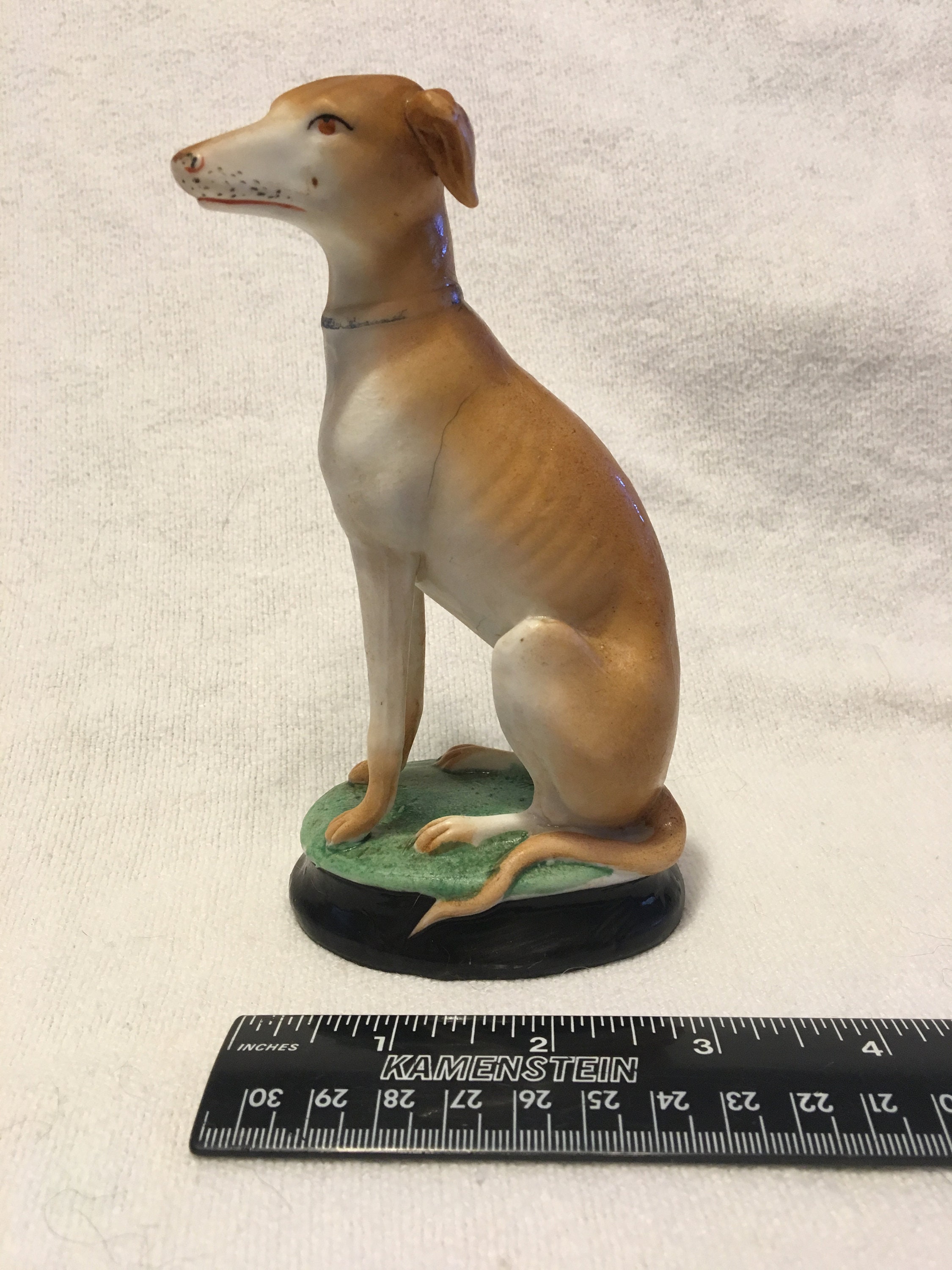 ウィペット　置物　Christina Cummings  イギリス製 Whippet statue - Etsy 日本