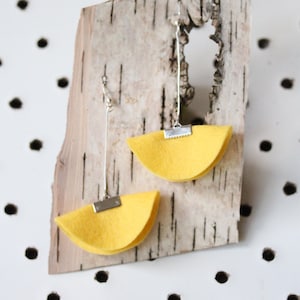Felt Earrings | Skirt Shape | Buttercup