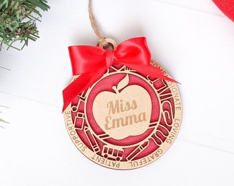 Teacher Ornament Personalized , Daycare Teacher Gift, Teacher Christmas Ornament, Preschool Teacher Christmas Gifts, Special Education