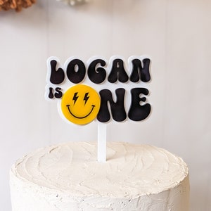 One Happy Dude Cake Topper,  First Birthday Cake Topper Boy, 1st Birthday Decorations Boy, One Cool Dude, Personalized Party Decorations