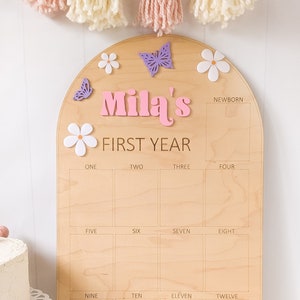 Fairy First Birthday, Butterfly 1st Birthday, First Year Photo Board, Gifts for One Year Old Girl