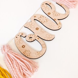 High Chair Banner 1st Birthday, Groovy One Birthday, Retro Daisy ...