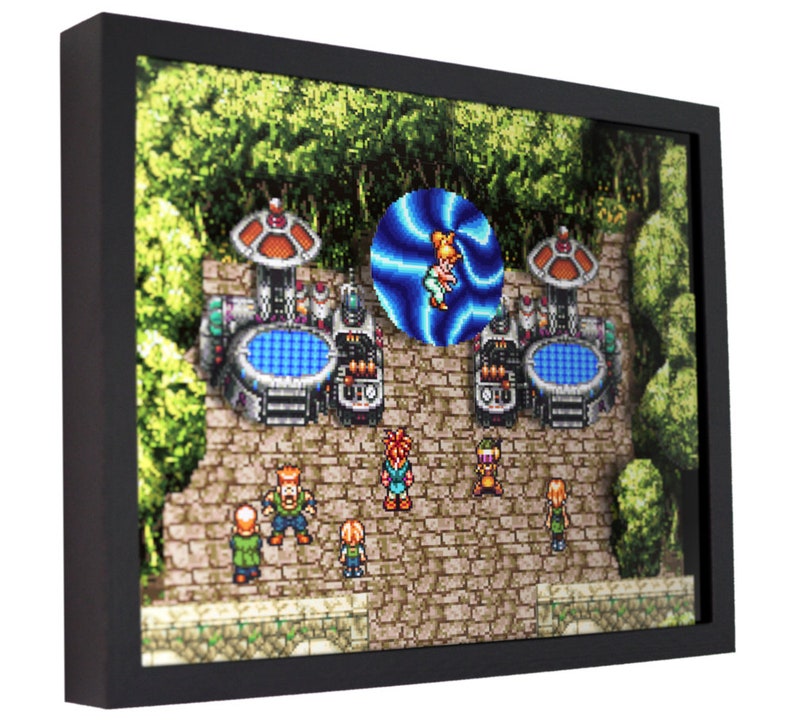 Chrono Trigger Millennial Fair 3d Shadow Box 11 X Etsy