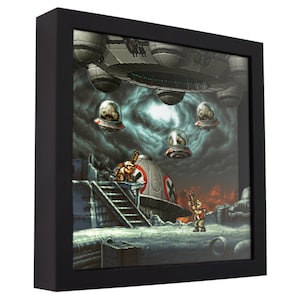Metal Slug X 3D Shadow Box: Handmade Retro Gaming Wall Art
