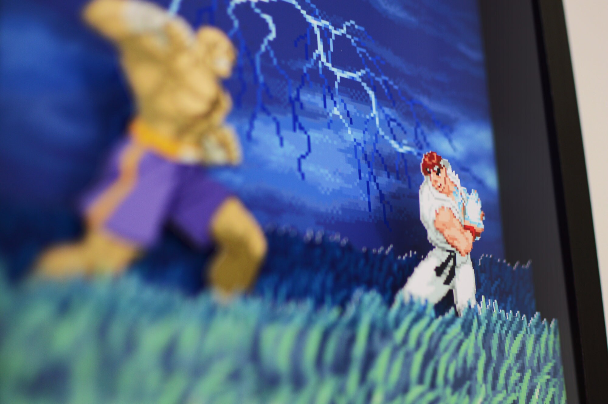 Street Fighter Alpha 2 ryu Vs. Sagat 3D Shadow Box for 