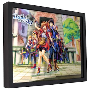 Trails In the Sky Shadow Box: Handmade 3D Retro Game Art