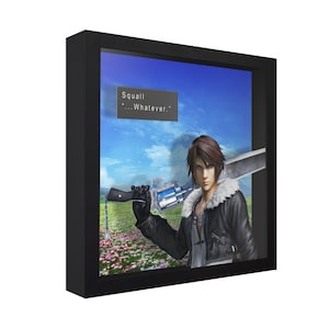 Final Fantasy VIII Shadow Box: Squall &quot;Whatever&quot; Scene, Handmade Gamer Gift