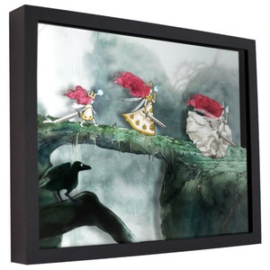 Niño de la Luz (Arte Conceptual): Caja de Sombras 3D para Gamers / Arte de Pared Hecho a Mano / Regalo Único para Videojuegos / Decoración de Videojuegos Retro / Sala de Juegos