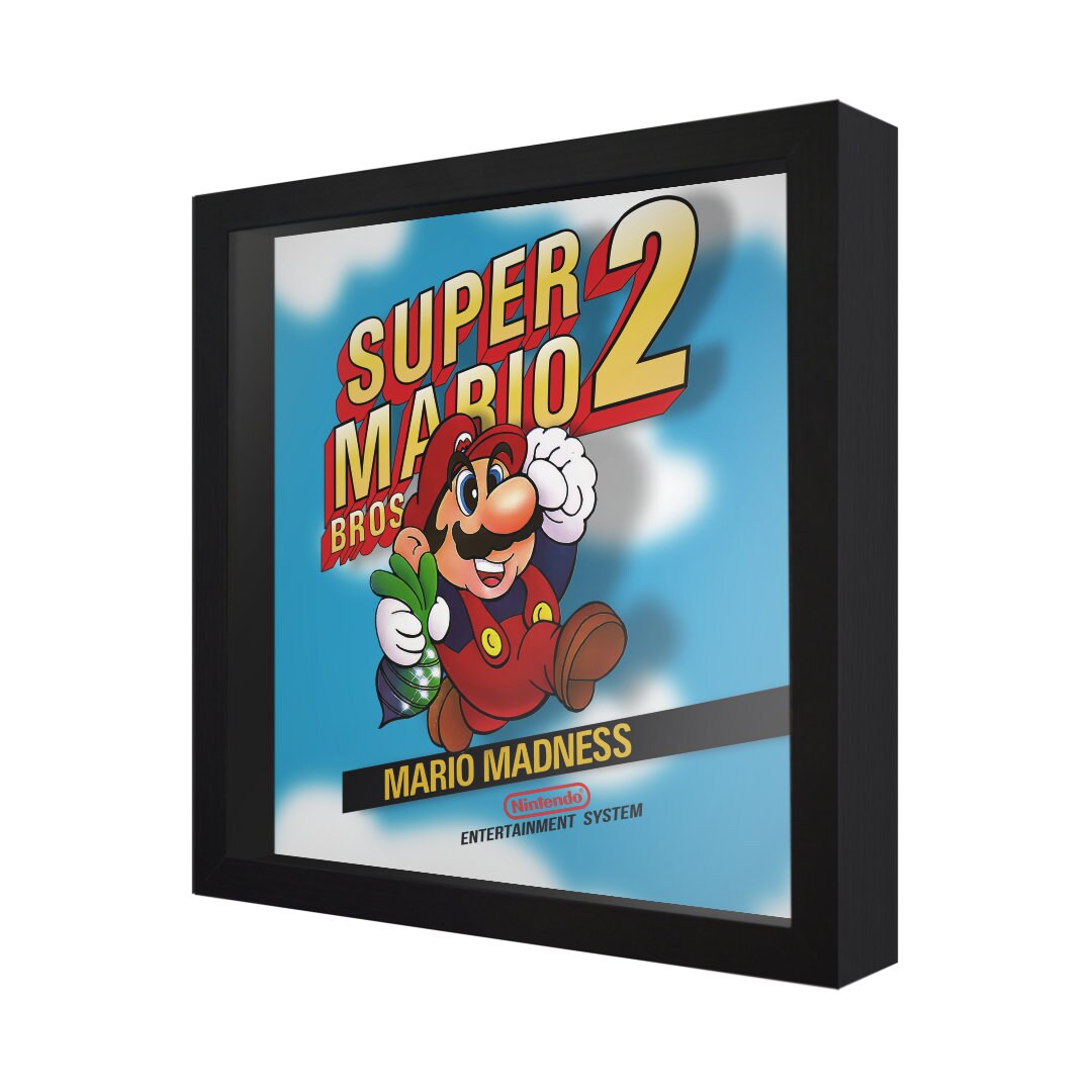 Super Mario Bros. 2 Shadow Box: Handmade Retro Gaming Wall Art - Etsy