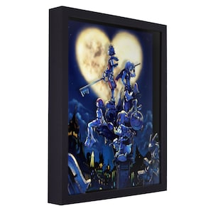 Kingdom Hearts 3D Shadow Box: Handmade Gamer Wall Art