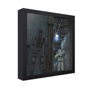 Metal Gear Solid 3D Shadow Box: Handmade Retro Gaming Wall Art