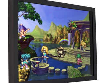 Saga Frontier 3D Shadow Box: Retro Gaming Wall Art