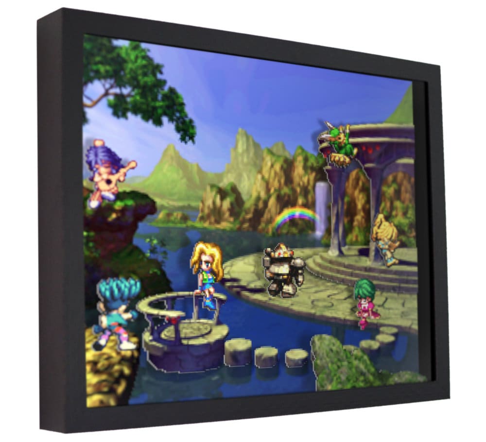 Saga Frontier 3D Shadow Box 11 X 14 Handmade Etsy