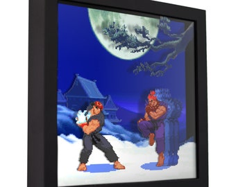 Street Fighter Alpha 2 evil Ryu Vs. Shin Akuma 3D Shadow 