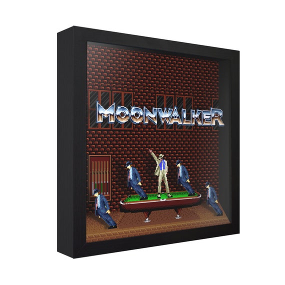 Michael Jackson's Moonwalker 3D Shadow Box: Retro Gaming Wall Art