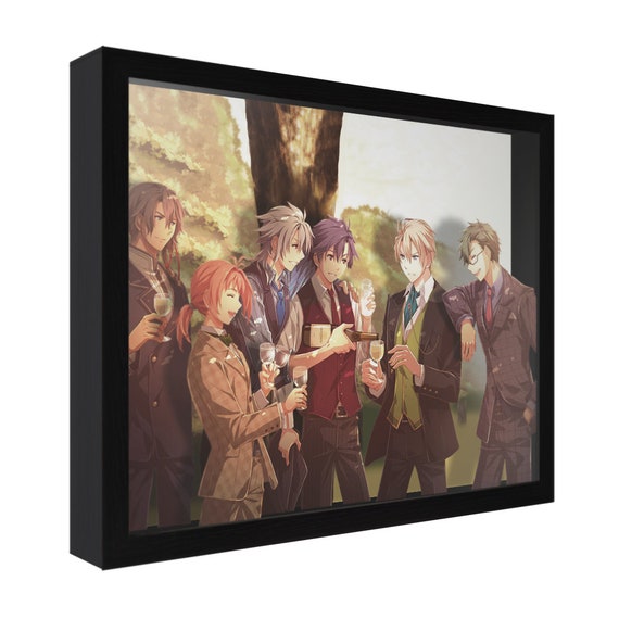 Trails of Cold Steel 4 Shadow Box: Class VII Boys, Handmade Gaming Wall Art