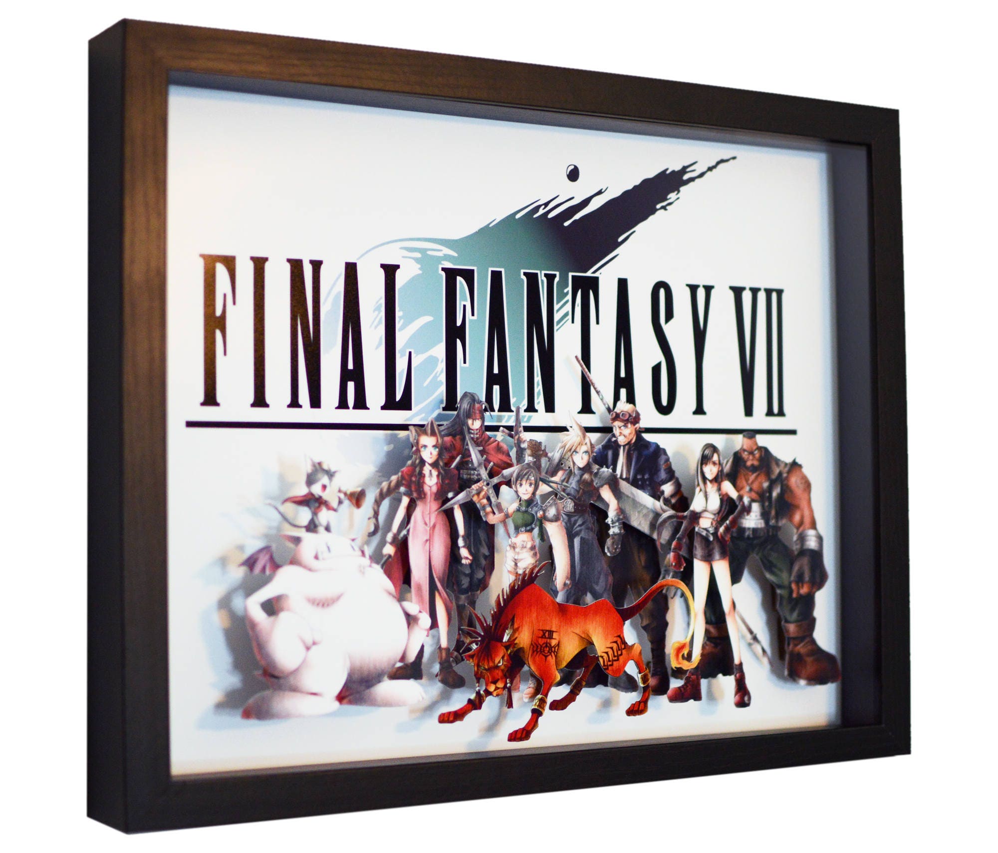 Final Fantasy VII 3D Shadow Box: Handmade Retro Gaming Wall Art - Etsy