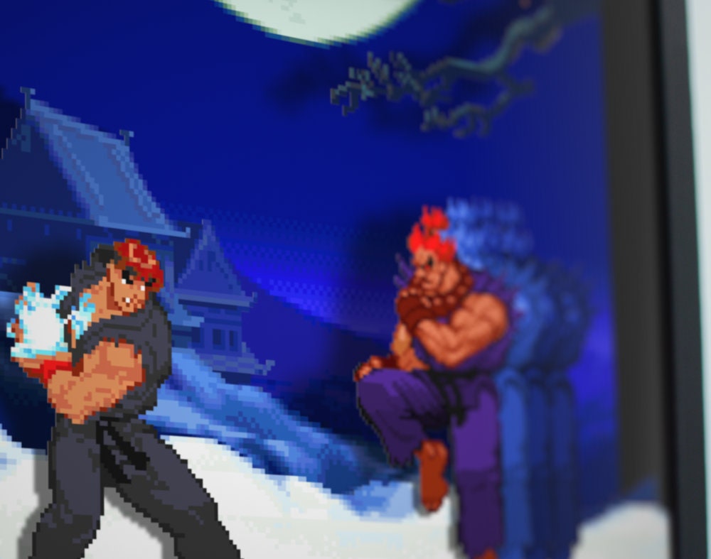 Street Fighter Alpha 3 (Evil Ryu Portrait) – Retro Games Crafts