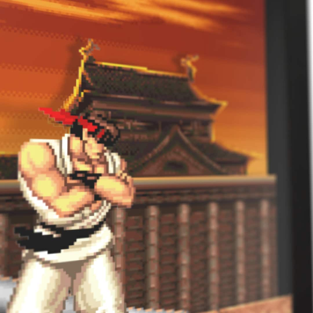 Super Street Fighter 2 ryu Victory Pose 3D Shadow Box for 