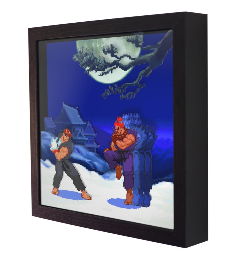 Street Fighter Alpha 2 evil Ryu Vs. Shin Akuma 3D Shadow 