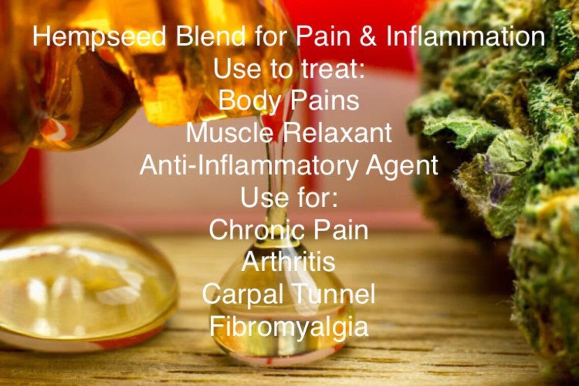 Hempseed Essential Oil Inflammation and Pain Blend 10ml Etsy