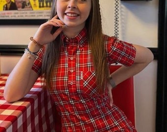 Jeggae Dress *Susie* Skingirl/Mod/1969 Button Down!