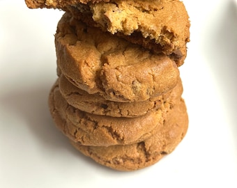 Fresh baked peanut butter cookie