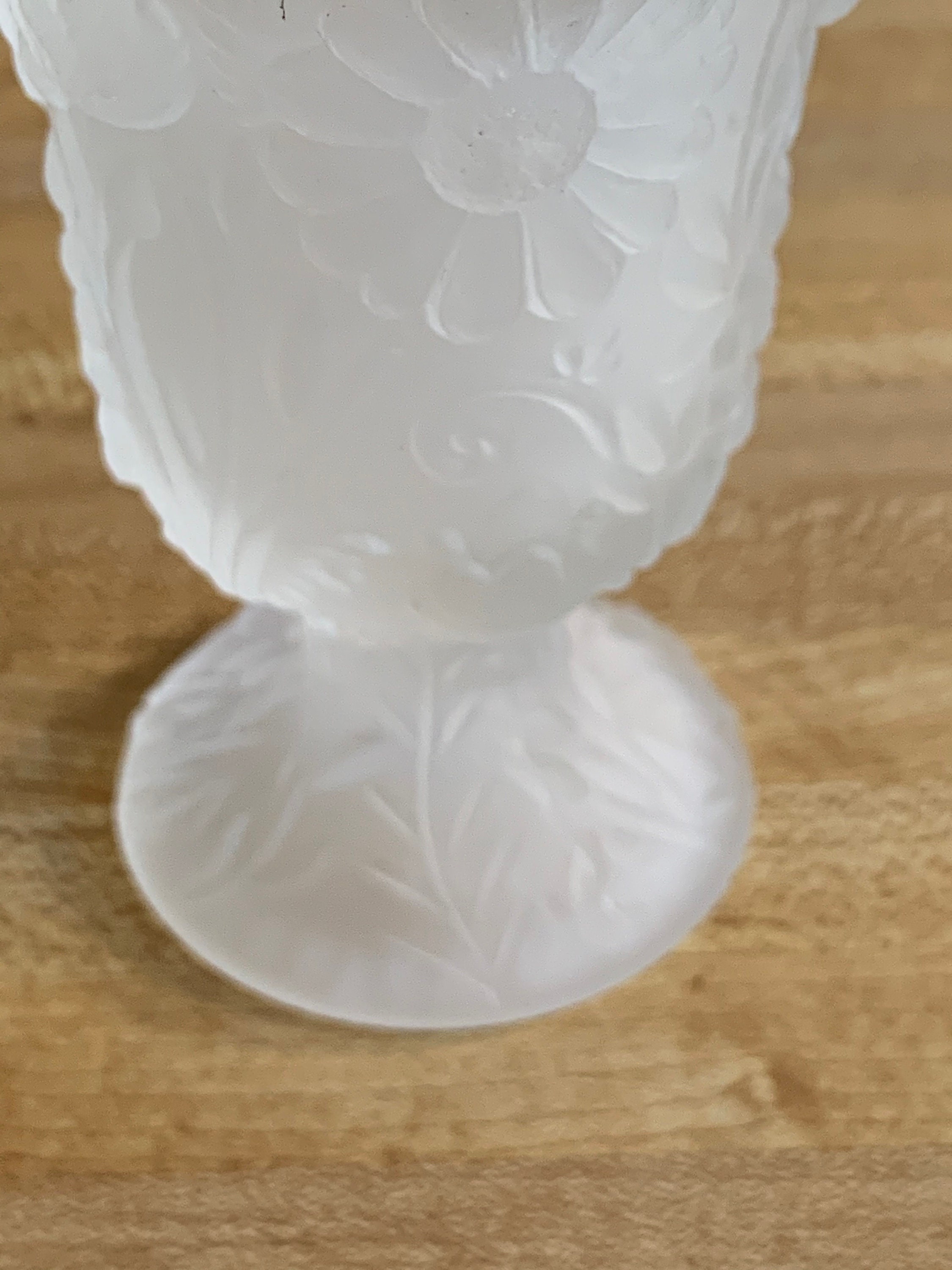 Frosted Floral Country Store Products Glass Toothpick Holder Etsy Canada