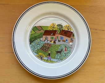 Villeroy and Boch Naif Dinnerware Amish Folk Art Style Countryside