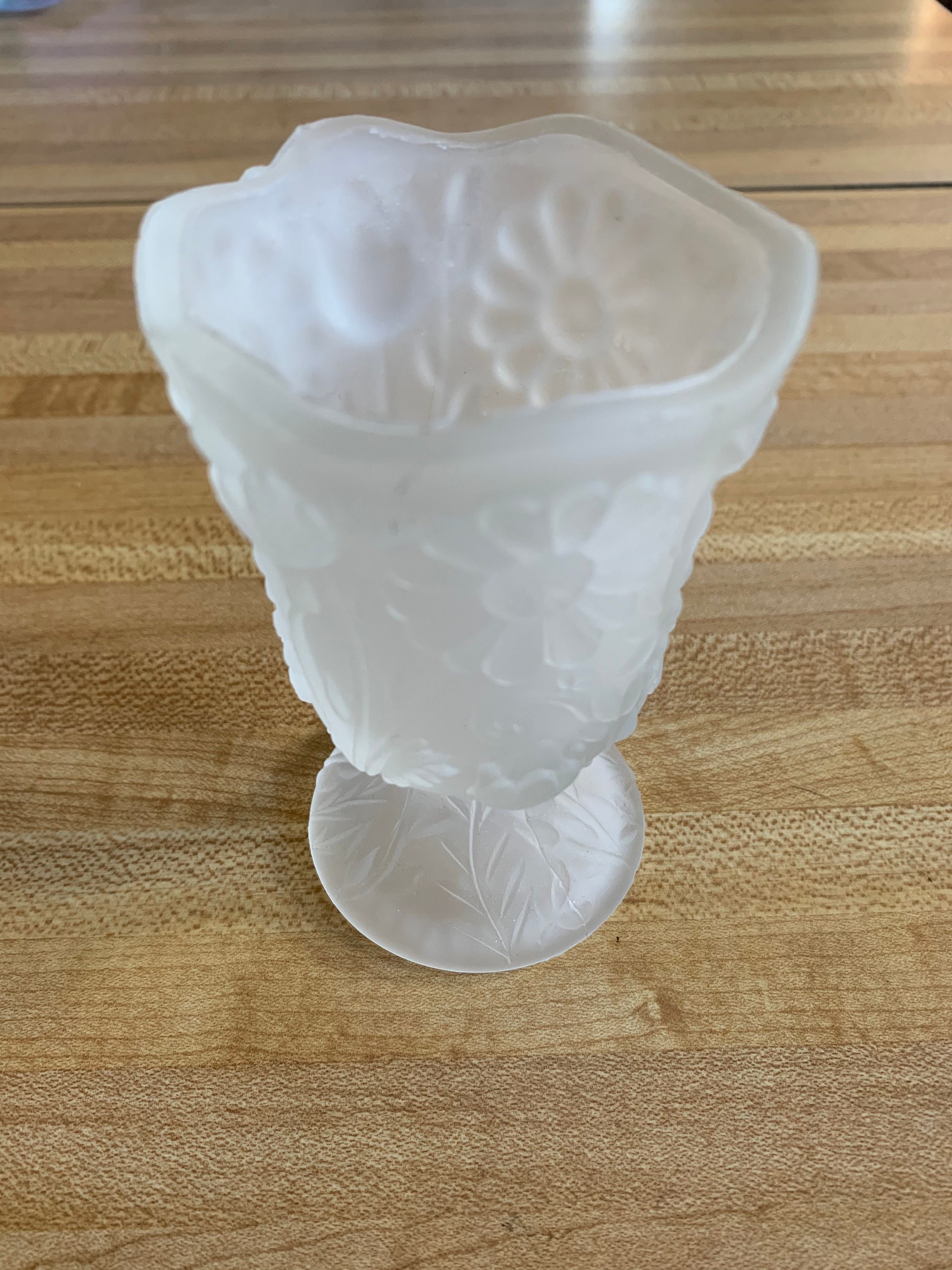 Frosted Floral Country Store Products Glass Toothpick Holder Etsy Canada