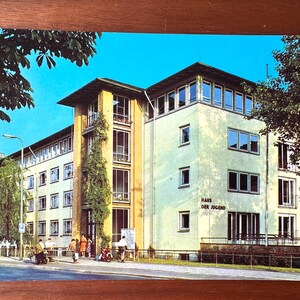 Postcard Frankfurt Germany Haus der Jugend Mid Century Vintage RPPC Unposted